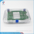 Plastic Clear Storage Membrane Box With Hinged Lid